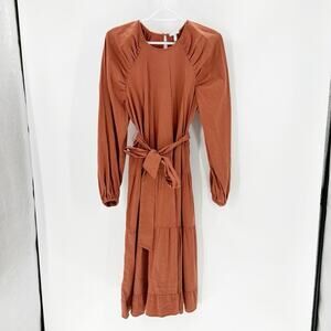 The Get Tiered Dress with Long Sleeves prairie minimalist conservative size S